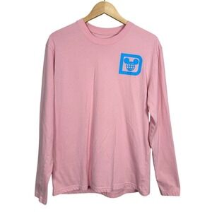 Disney Parks Pink Long Sleeve T Shirt Mickey Globe Logo Walt Disney World M
